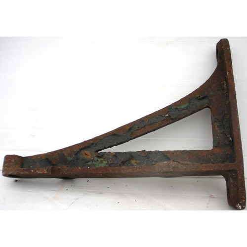 467 - GNR signal box brackets to support external walkway, unrestored. (5)