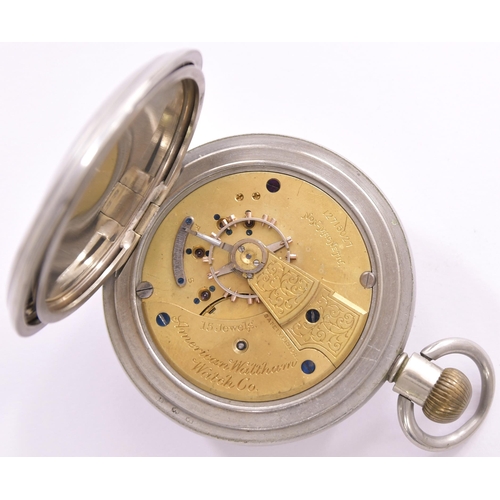 469 - Pocket watch, SECR (very worn), also engraved 2746, SR, Waltham movement, runs when wound.