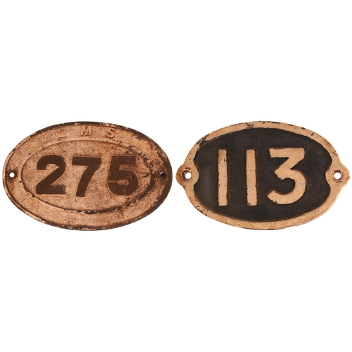 479 - Bridgeplates, (NER) 113 + LMS 275, both in original condition. (2)