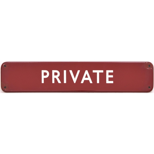 483 - BR(M) doorplate, PRIVATE, (f/f), enamel, 18