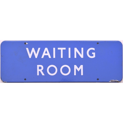 504 - BR(Sc) doorplate, WAITING ROOM, (f/f), enamel, 18