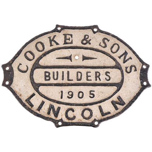 524 - COOKE & SONS, LINCOLN, 1905, cast iron, 10¾