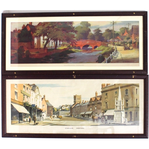 580 - British Railways framed & glazed carriage prints - 