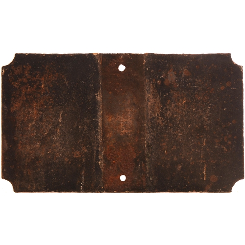 585 - GCR trespass notice, cast iron, 20½