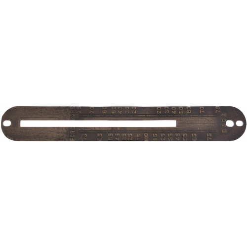 592 - Reverser plate, ex 78018, Fore/Back, brass, length 19½