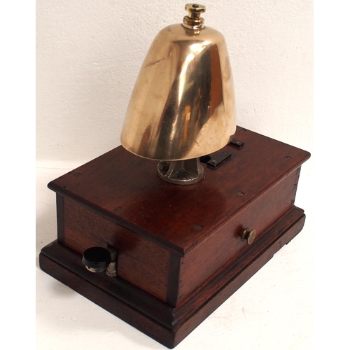 72 - GWR block bell with tapper, excellent condition. (Dispatch by Mailboxes/Collect from Banbury Depot)