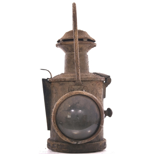 605 - Loco headlamp, BR(E), with vessel, red glass absent, holder in place, original condition, with some ... 