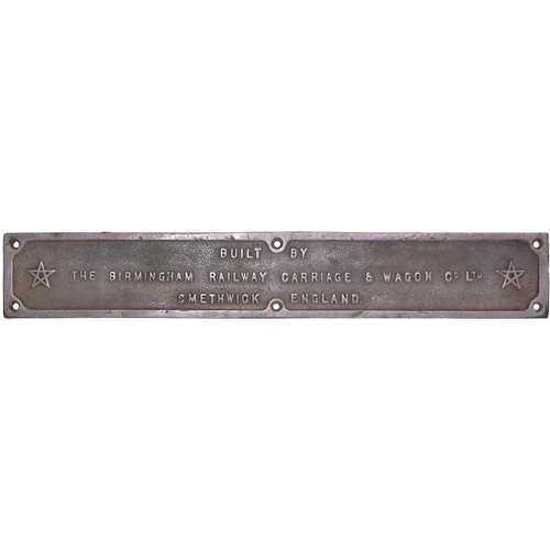 618 - South African carriage step plate, BRCW SMETHWICK, chromed brass, length 22½