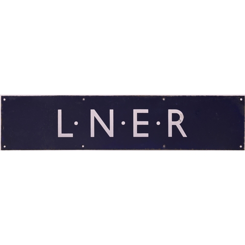 620 - LNER poster header, enamel, 27