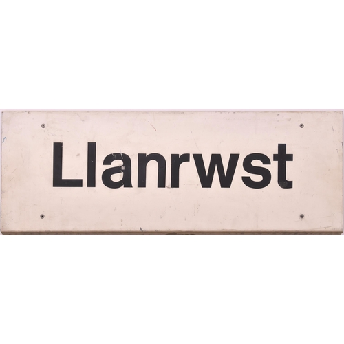 641 - LLANRWST, BR station sign, screen printed, 33