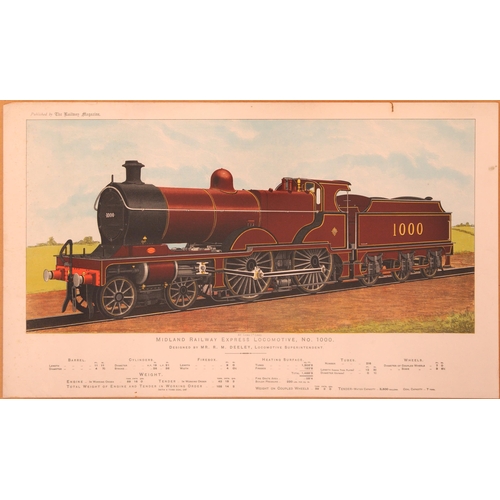 673 - Selection of loco prints, F Moore, etc. as shown (4)