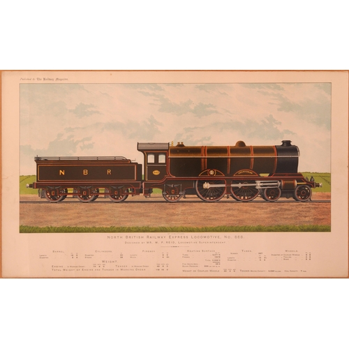 673 - Selection of loco prints, F Moore, etc. as shown (4)