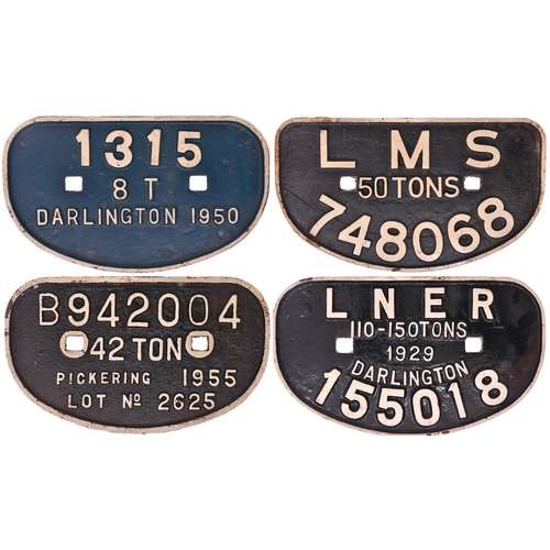 690 - D wagonplates, as shown. (4)