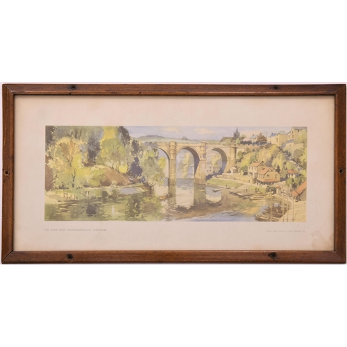 692 - Carriage prints, KNARESBOROUGH, by Merriott, faded, and MALDON, by Denham, original frames. (2)