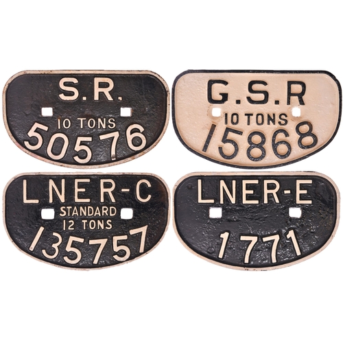 695 - D wagonplates, as shown. (4)