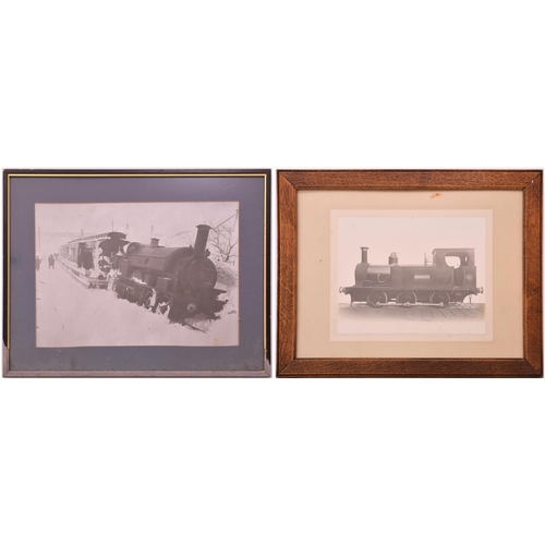 697 - Works photograph, industrial 0-6-0 HEPWORTH, and another print, as shown. (2)