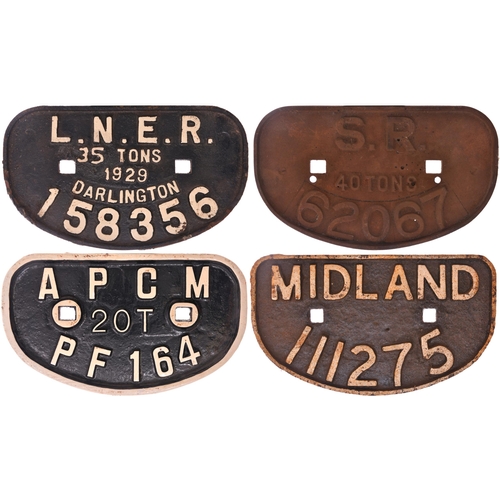 700 - D wagonplates, as shown. (4)