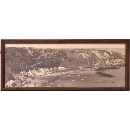 729 - LMS carriage prints, NEVIN BAY, original frame, PORT ERIN, modern frame, both sepia + TRAVEL IN 1845... 