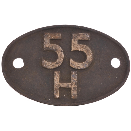 766 - Shedplate, 55H, ex loco condition.