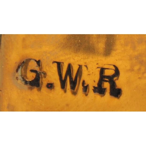 773 - GWR brass shunters horn, length 10½