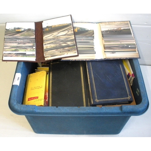 789 - Prints and negatives, a large quantity in wallets, modern rail / preserved / aircraft. etc.