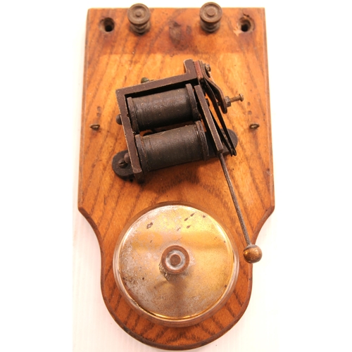 795 - Wall mounted warning bell, plated ADVANCED SECTION SIGNALS, height 10