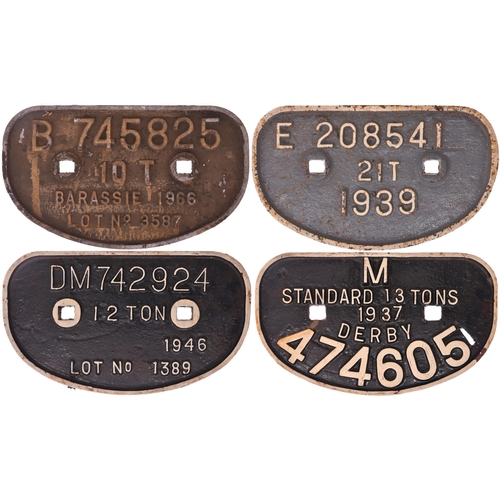 827 - D wagonplates, as shown. (4)