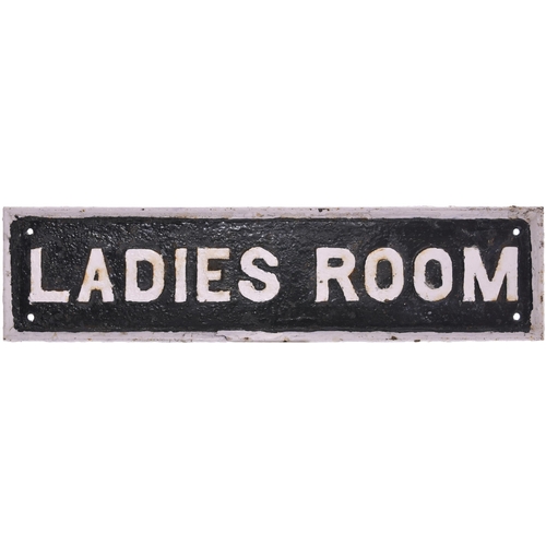 842 - Doorplate, LADIES ROOM, GWR, pre-group, cast iron, length 20