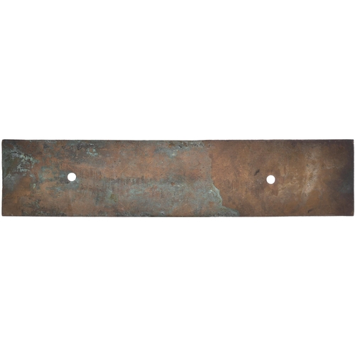 844 - ROAMER, heavy cast brass plate, 16