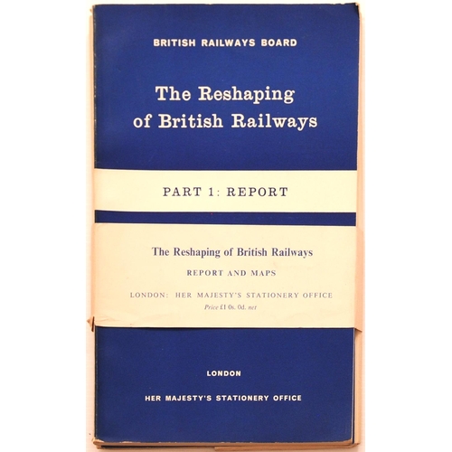 848 - Beeching Report, two volumes with cover wrap.