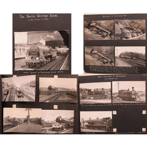 854 - Photographs, Dick Riley Collection, 1950s, Bluebell Line, Midhurst, V2s on Southern, Kent, Exeter, W... 