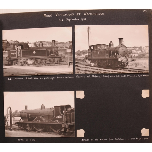 854 - Photographs, Dick Riley Collection, 1950s, Bluebell Line, Midhurst, V2s on Southern, Kent, Exeter, W... 