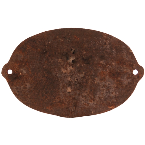 862 - NER bridgeplate, 25A, cast iron, original condition.