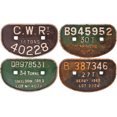 864 - D wagonplates, as shown. (4)