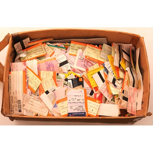 868 - Box of 1980s tickets, a good variety, Aptis, paper, some bus, a carton full.