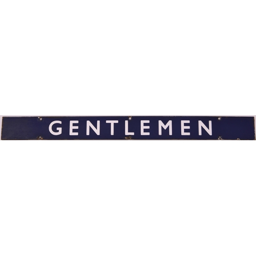 890 - BR(E) doorplate, GENTLEMEN, enamel, 21¾