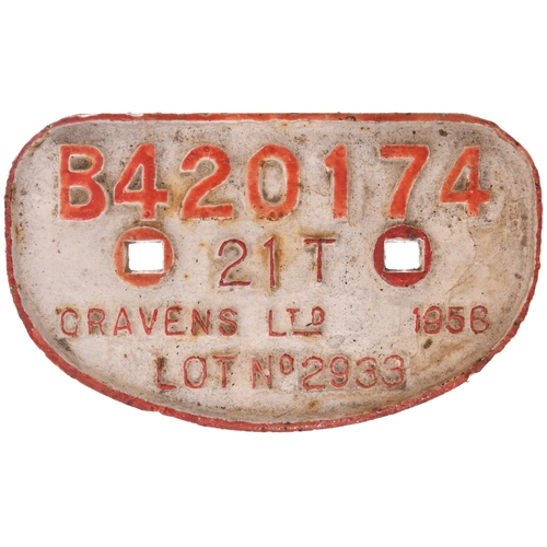 1003 - D wagonplates, as shown. (4)