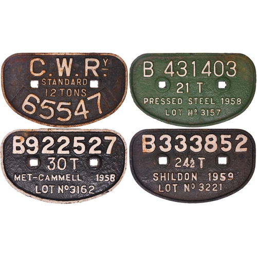 1024 - D wagonplates, as shown. (4)