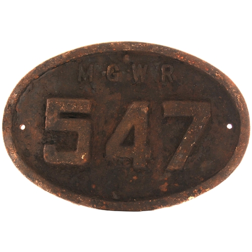 1040 - Bridgeplate, MGWR, 547, (Midland Great Western Railway, Ireland), cast iron, 11½