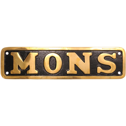 1042 - Reproduction GCR nameplate, MONS, cast brass.