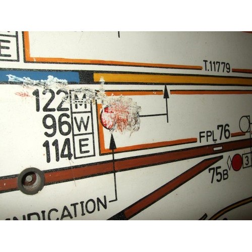 1105 - Signal box diagram, CARLISLE No 5, illuminated, with frame, 132