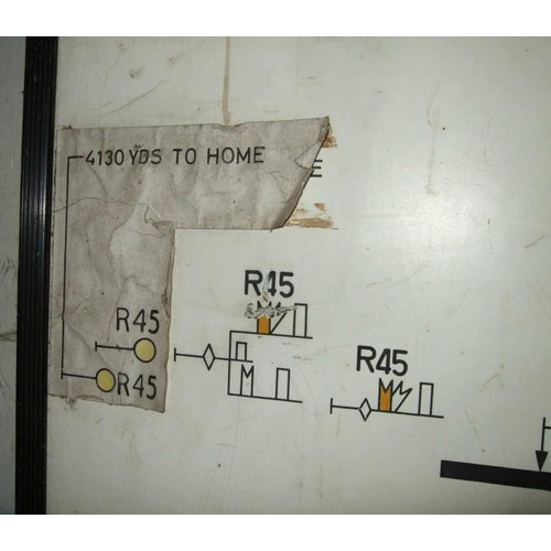 1105 - Signal box diagram, CARLISLE No 5, illuminated, with frame, 132