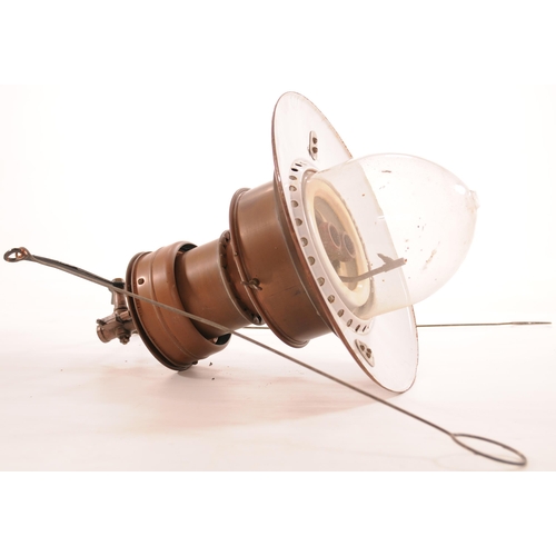 1143 - Sugg gas lamp, copper body, 14