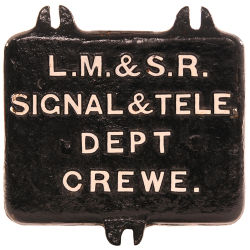 1152 - GCR balance weight, LMS Crewe cover + Catch Points sign, and miscellaneous hardware, as shown.