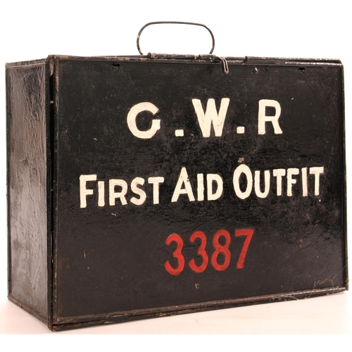 1183 - First Aid boxes, GWR, BR(W) + Collico System freight transport box. (3)