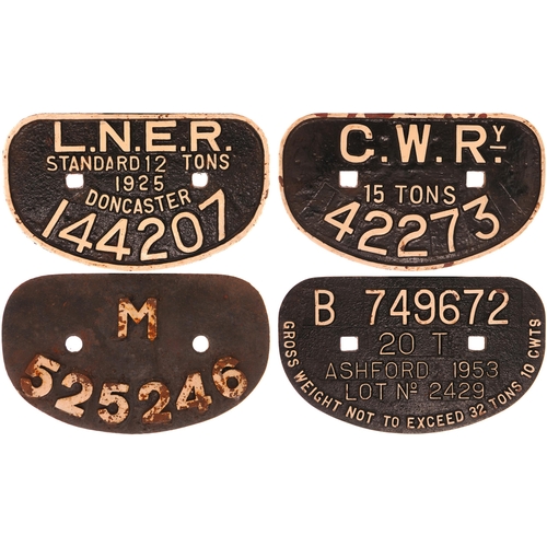 705 - D wagonplates, as shown. (4)