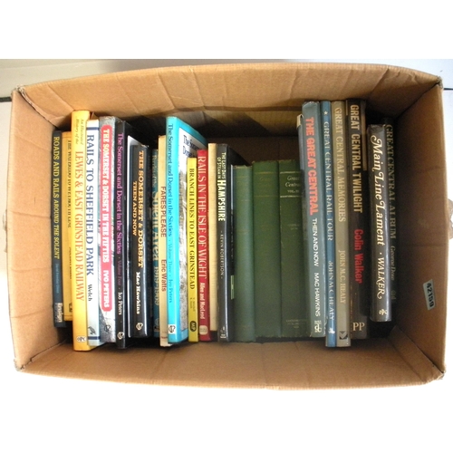 901 - Books, Derbyshire, SR, GCR subjects, etc, a good selection (two boxes).