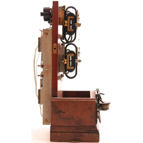 916 - GWR Spagnoletti block instrument for double line, flaking to ...