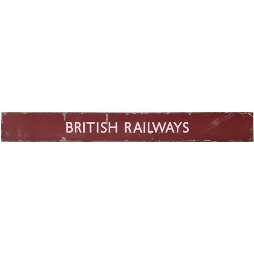 919 - BR(M) poster header, enamel, 50½