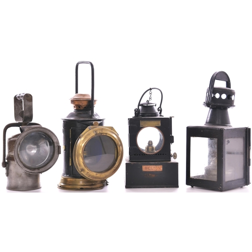 934 - Lamps, signal lamp interior, plated BELTON, inspection lamp, LMS carbide, also handlamp embossed NOR... 